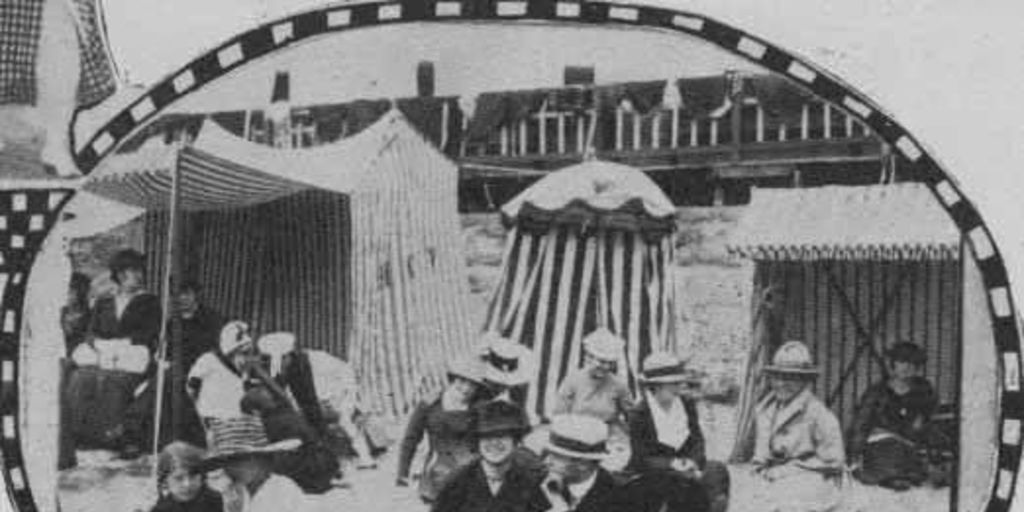 Moda de playa, hacia 1900