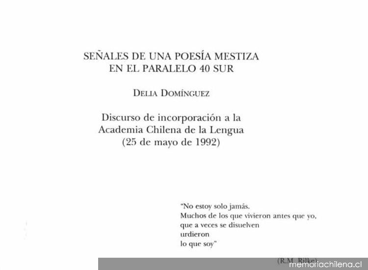 Señales de una poesía mestiza en el pararlelo 40 sur