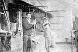 Familia campesina en la ciudad, hacia 1900