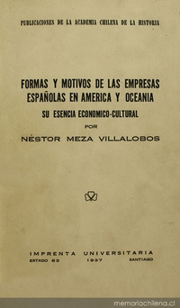 Formas y motivos de las Empresas españolas en América y Oceanía: su esencia económico-cultural