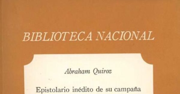 Carta, 1879 octubre 6, a Luciano Quiroz