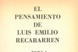 El pensamiento de Luis Emilio Recabarrren