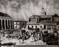 Plaza de Armas de Santiago, 1850