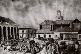 Plaza de Armas de Santiago, 1850