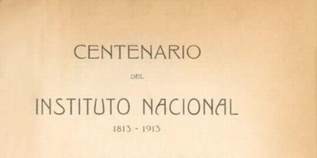 Proclama del senado conservador sobre el restablecimiento del Instituto en 1819 : el Senado a los padres de familia