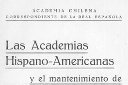 Discurso de incorporación a la Academia Chilena leído por Samuel A. Lillo en la sesión solemne celebrada en la Universidad de Chile el 9 de junio de 1929