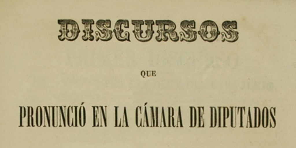 Discursos que pronunció en la Camara de Diputados el prebendado Don Joaquín Larraín Gandarillas en los debates sobre libertad de cultos