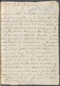 Carta 1813 a Sra. Doña Isabel Riquelme