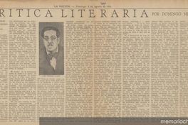 Crítica literaria : Aguas estancadas