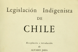 Legislación indigenista de Chile