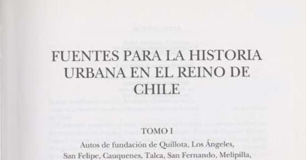 Acta de fundación de Talca. Talca, 12 de mayo de 1742