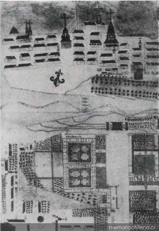 Plano del Monasterio del Carmen Bajo, hacia 1770 - Memoria Chilena, Biblioteca Nacional de Chile Plano del Monasterio del Carmen Bajo, hacia 1770 - Memoria Chilena, Biblioteca Nacional de Chile