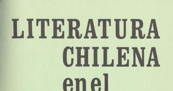 Literatura chilena en el exilio, no. 3, jul. (verano 1977)