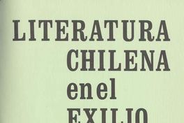 Literatura chilena en el exilio, no. 3, jul. (verano 1977)