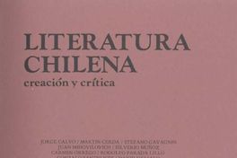 Literatura chilena, creación y crítica, no. 35, ene.-mar. (invierno 1986)