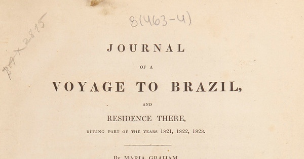 Portada de Journal of a voyage to Brazil and residence there during part of the years 1821, 1822, 1823