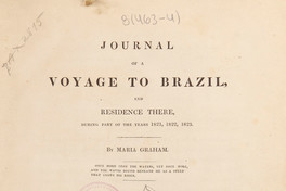 Portada de Journal of a voyage to Brazil and residence there during part of the years 1821, 1822, 1823