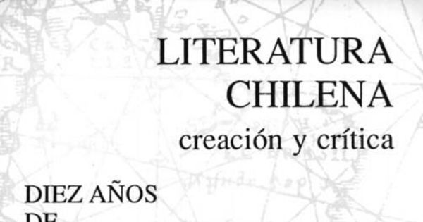 Revista Literatura chilena : creación y crítica  Año 14 Nº 51 (1990)