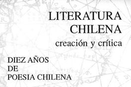 Revista Literatura chilena : creación y crítica  Año 14 Nº 51 (1990)