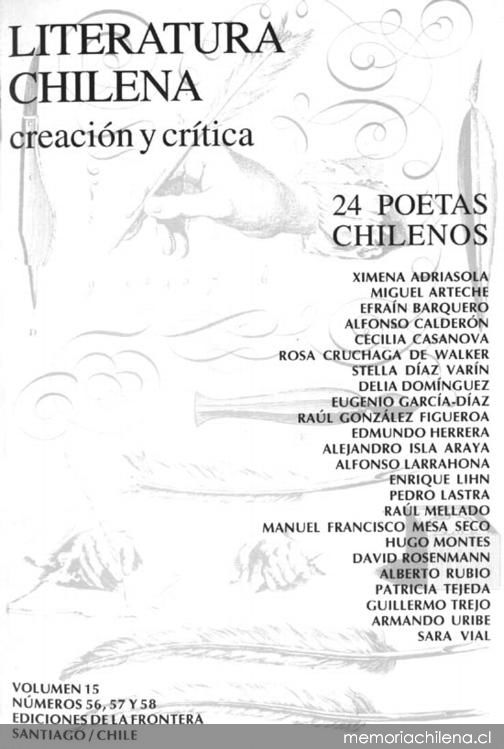 Literatura chilena, creación y crítica. 1981-1994, vol. 15, nos. 2, 3 y 4, año 15, nos. 56-58