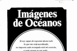 Imágenes de océanos : año 4, n° 2, agosto 1987