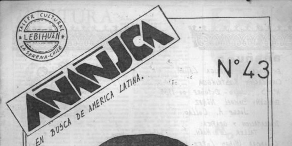 Añañuca : n° 43, julio-octubre 1989