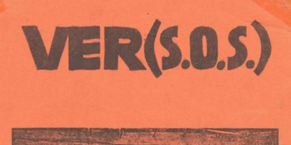 Ver(s.o.s.) : Revista de poesía, Valparaíso, septiembre 1983