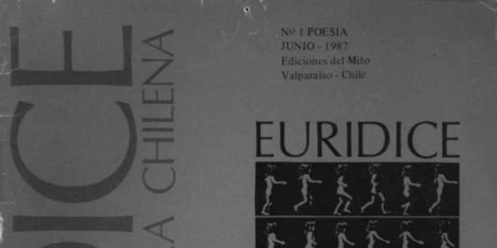 Eurídice : revista de líteratura : año 1, n° 1  junio 1987