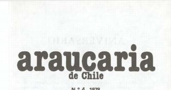 Araucaria de Chile : no.4 (1978