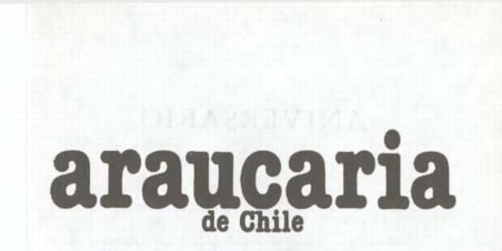 Araucaria de Chile : no.4 (1978