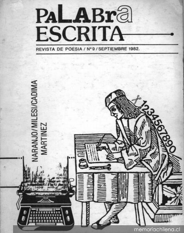 Palabra escrita : revista de poesía : n° 9, septiembre 1982