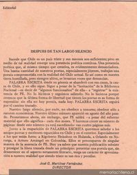 Palabra escrita : revista de poesía : n° 14, mayo 1984