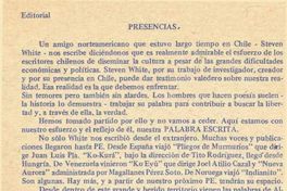 Palabra escrita : revista de poesía : n° 15, septiembre 1984