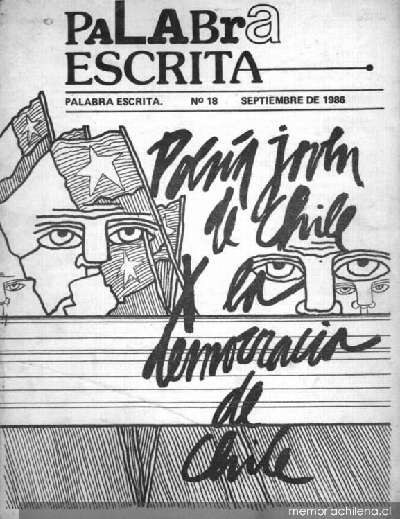 Palabra escrita : revista de poesía : n° 18, septiembre 1986