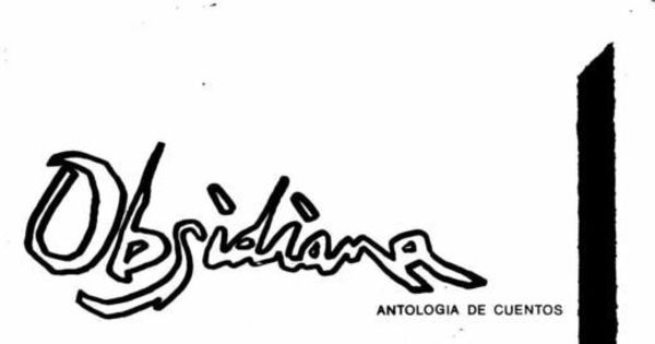 Obsidiana : antología de cuentos : n°4, mayo 1985