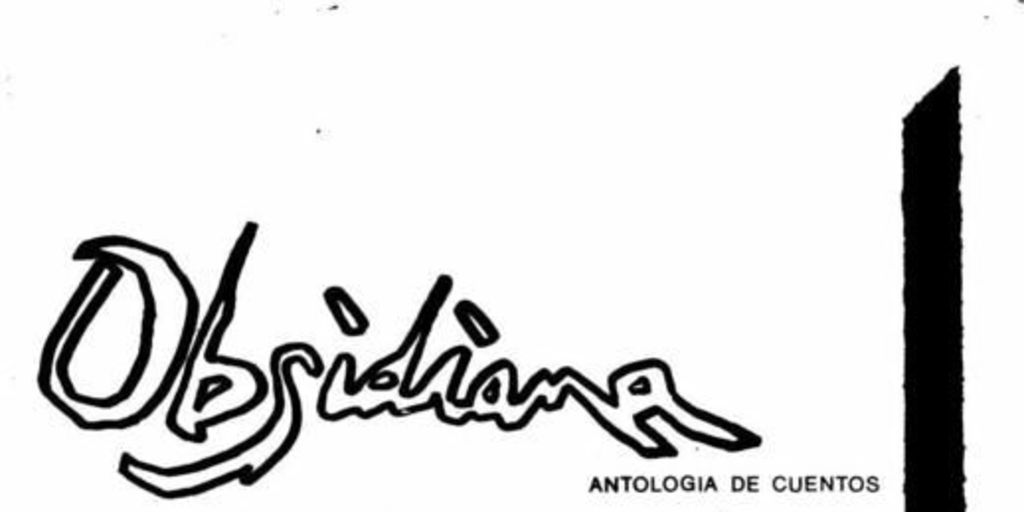 Obsidiana : antología de cuentos : n°4, mayo 1985