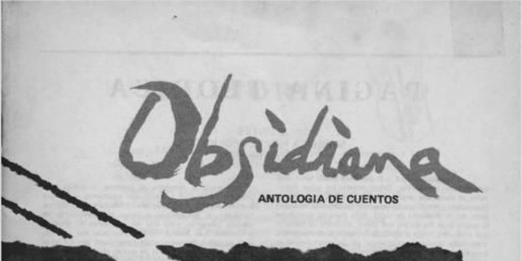 Obsidiana : antología de cuentos