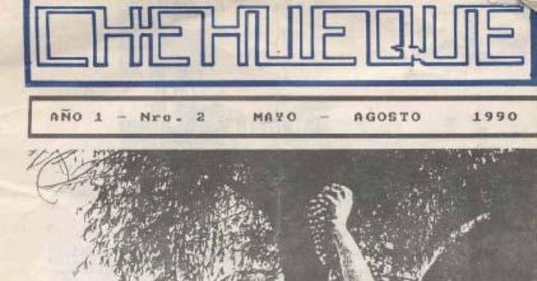 Chehueque : año 1, n° 2, mayo-agosto 1990