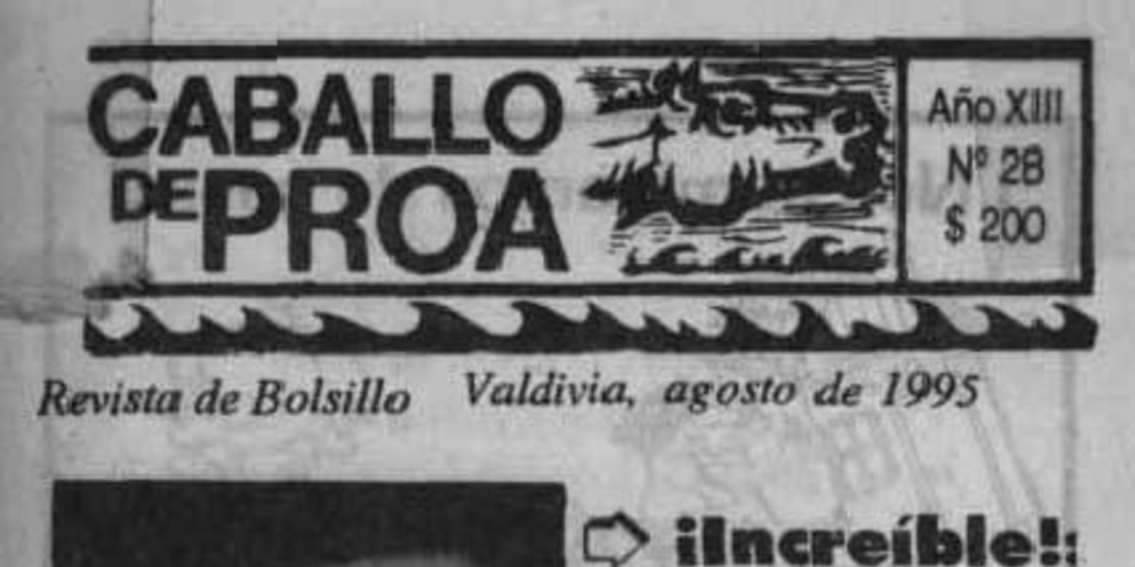 Caballo de proa : año 13, n° 28, agosto 1995