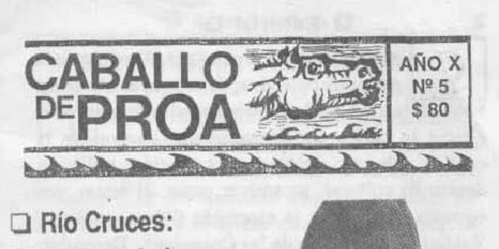 Caballo de proa : año 10, n° 5, agosto 1991