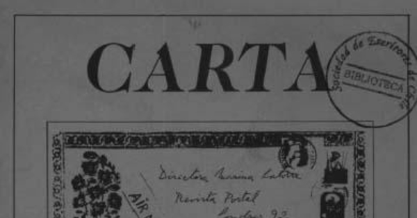 Carta : n° 1, octubre 1982