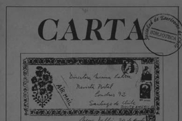 Carta : n° 1, octubre 1982