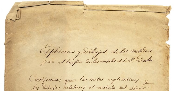 Patente concedida en 1842 a Carlos Darlu "para beneficiar por amalgamación los minerales de plata denominados fríos". La concesión técnica estuvo a cargo del naturalista Claudio Gay.