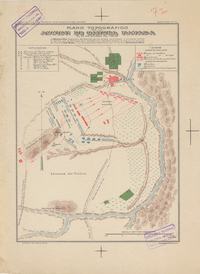 Plano topográfico de la acción de Cancha Rayada, 1818