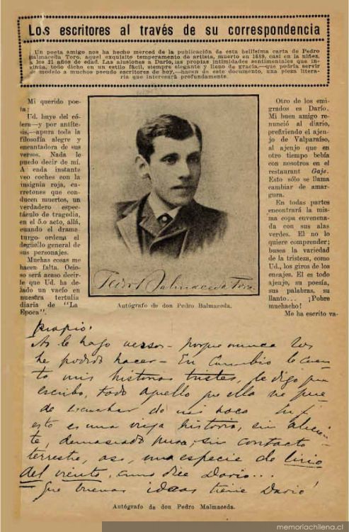 Los escritores al través de su correspondencia
