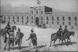 Palacio de La Moneda a comienzos del siglo XIX