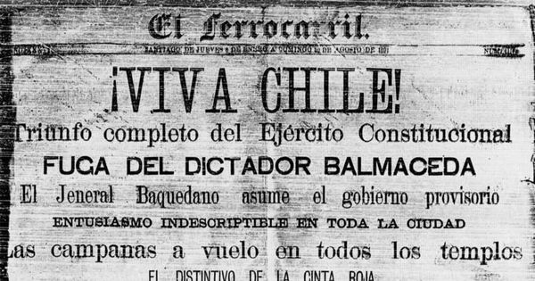 Viva Chile!, 1891