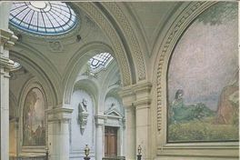 Biblioteca Nacional : rotonda del segundo piso, sector Alameda
