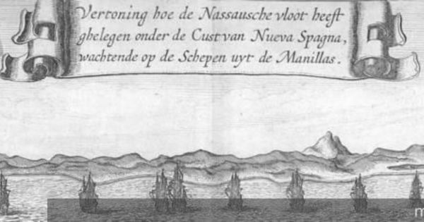 Escuadra de L'Heremite en las costas del Pacífico, hacia 1624