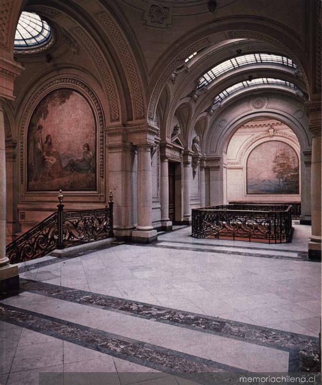 Biblioteca Nacional : rotonda del segundo piso : sector Alameda